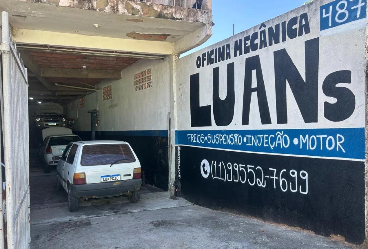 Fachada da LUANs Oficina Mecânica em Sorocaba — freios, suspensão, injeção e motor